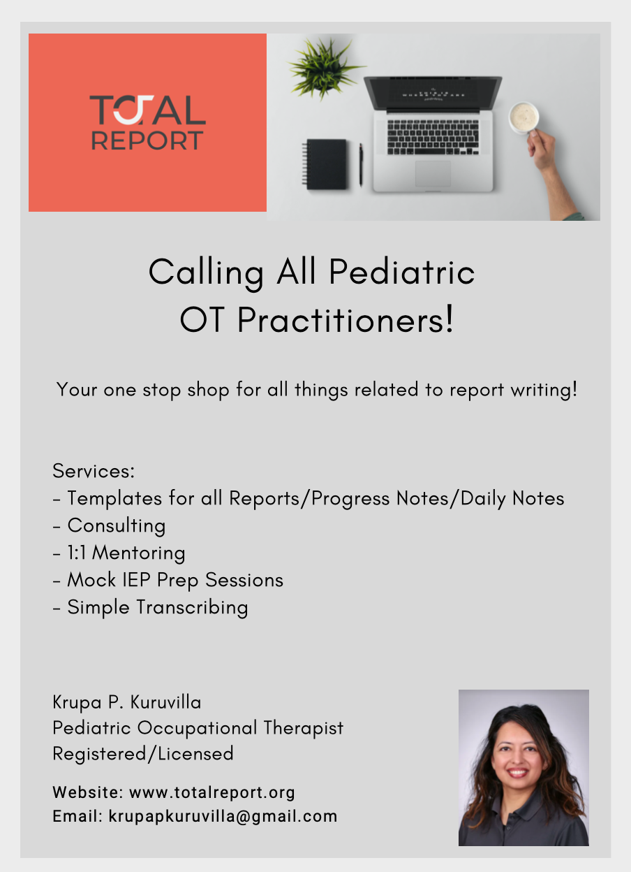 Calling All Pediatric OT Practitioners!
