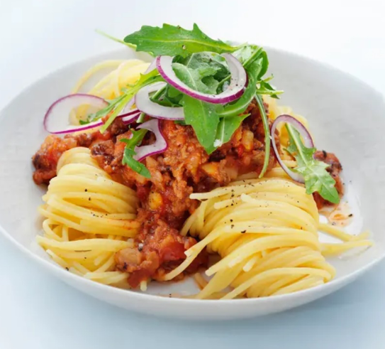 V10 - Hälsosammare spagetti &amp; köttfärssås