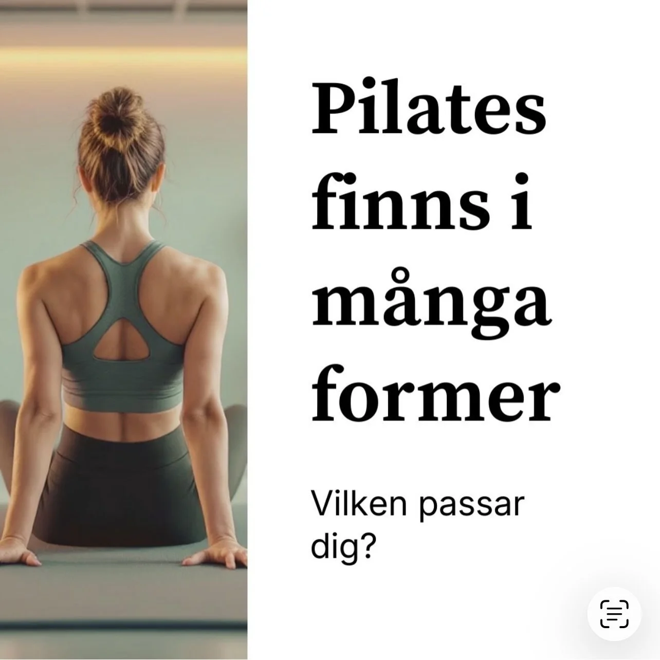 Pilates finns i m&aring;nga former &ndash; men vilken passar dig? 🤍

Oavsett om du vill ha:
&bull; friheten att tr&auml;na n&auml;r det passar dig
&bull; personlig guidning i liten grupp
&bull; eller klassisk pilates p&aring; matta

&hellip;s&aring;