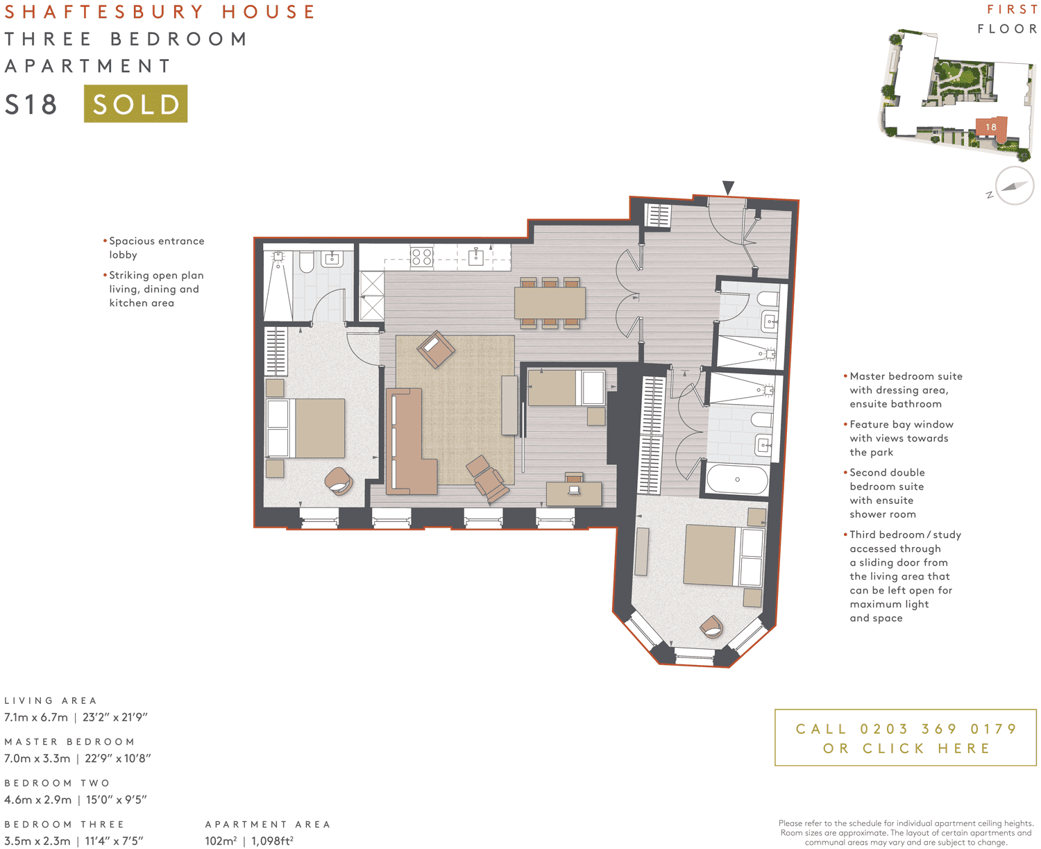 3 Bedroom Apartments for Sale Richmond Upon Thames TW9 — Richmond Square