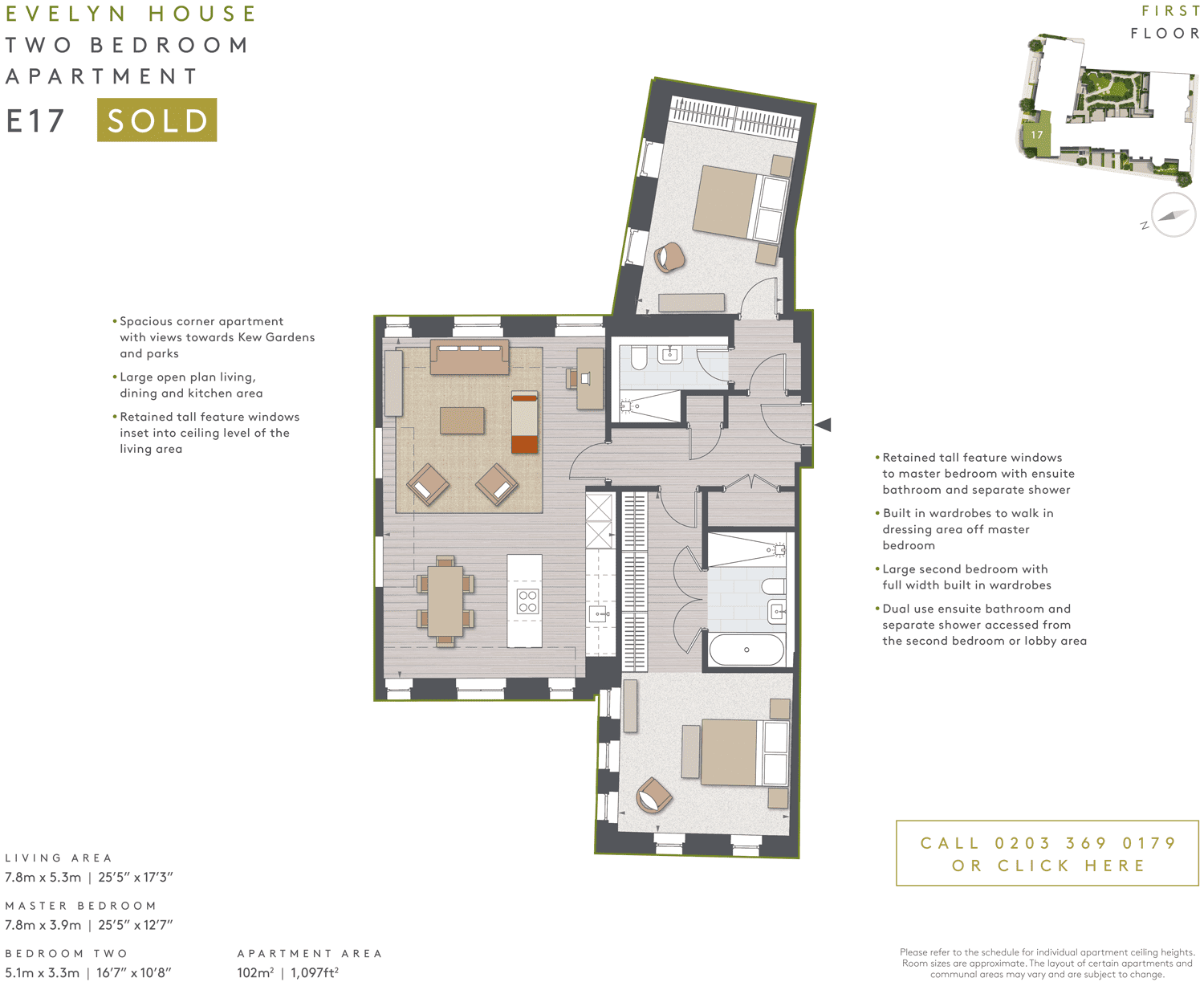 2 Bedroom Apartments for Sale Richmond Upon Thames TW9 — Richmond Square