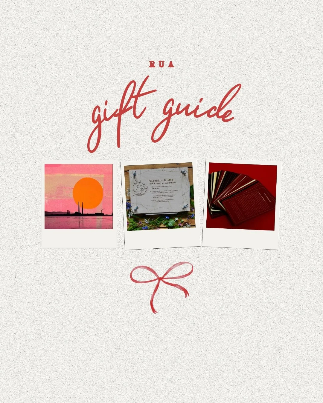 Here&rsquo;s some lovely Irish businesses for thoughtful Christmas gifting✨🫶🏻

@consciousclaritycards 
@irishlinenhouse 
@wildbirdstudio 
@carolynwalshart 
@whiteandgreen 
@tighnalluis 
@luia.eu 
@vinted (not Irish, but a great option for saving mo