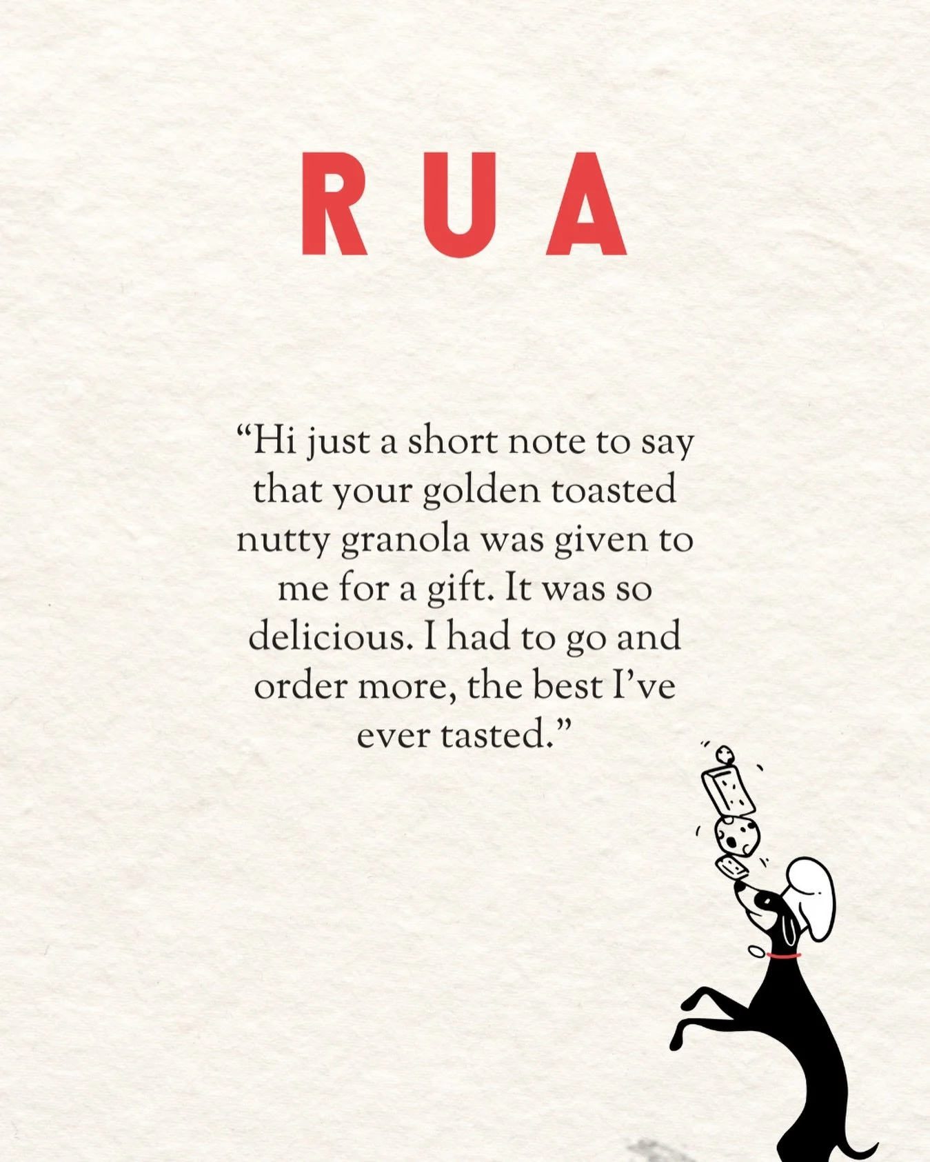 Hearing that our granola made someone&rsquo;s day really makes ours -  thank you for letting us know! 💛

If you have a granola lover in your life, why not gift them some this Christmas? We have a 250g or 1kg bag to chose from, and it comes with a li