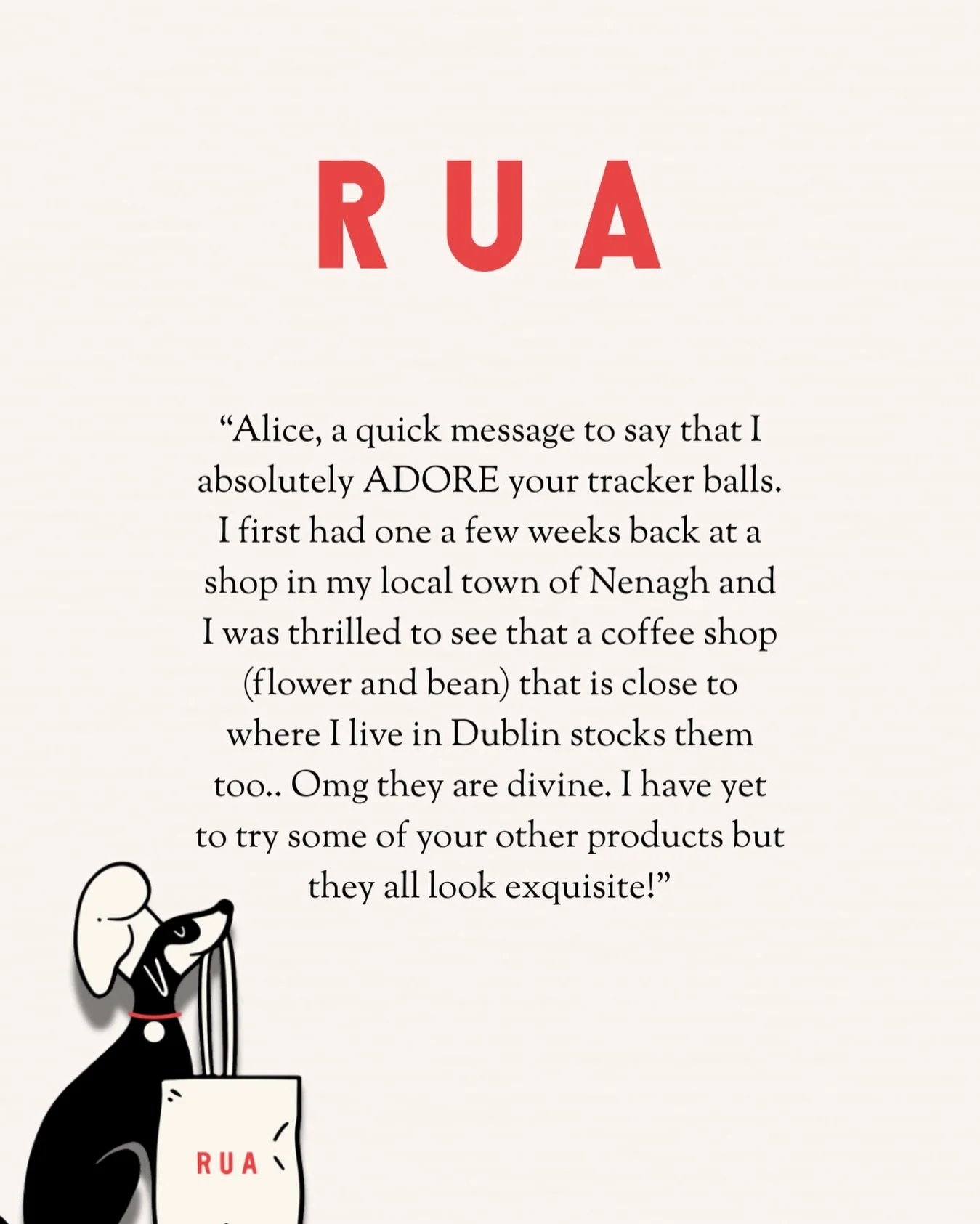 Messages like this never get old 🥰 So grateful for the love for our Tracker Balls!

#ruafood #customerlove #healthysnacks
