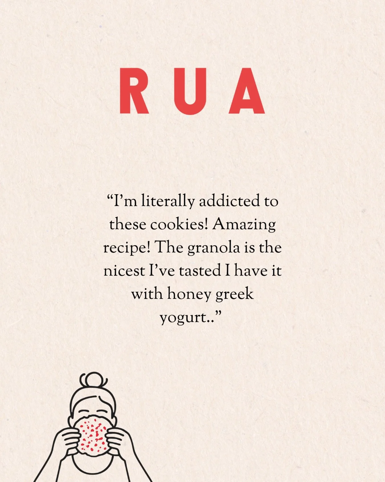 Thank you so much for the lovely feedback ✨🍪🥣

#ruafood #customerlove #wholesomefood
