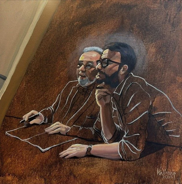 Our lives in their hands - the Selection | acrylic on canvas | 40x40cm | £230