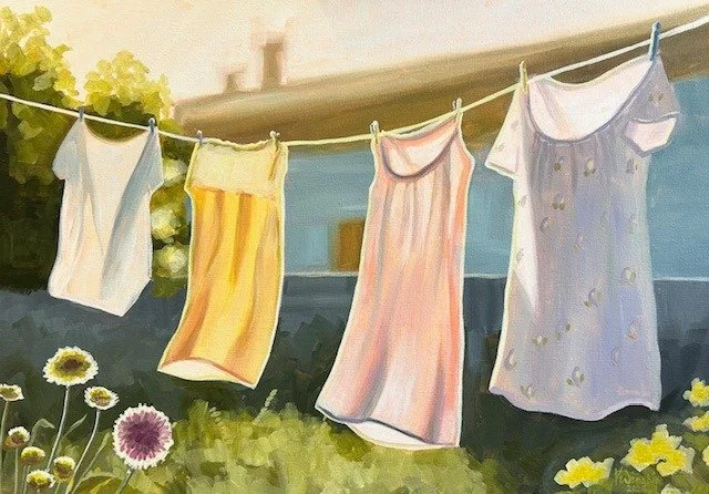 Colour wash - morning sun | acrylic on canvas framed | 60x40cm | £225