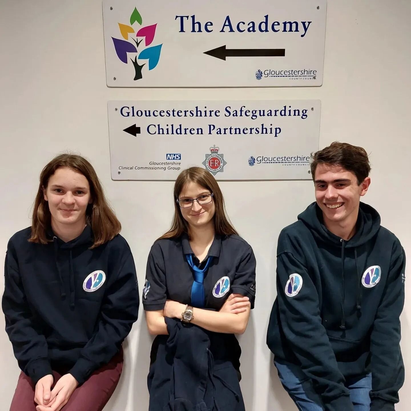 SDYC members Brandon, Alyssa, Cate &amp; Megan (not pictured) were at The Academy, Quayside House Gloucester yesterday. This was for Gloucestershire Safeguarding Children's Partnership Annual Section 11 Audit Panel session - a great day of #youthvoic