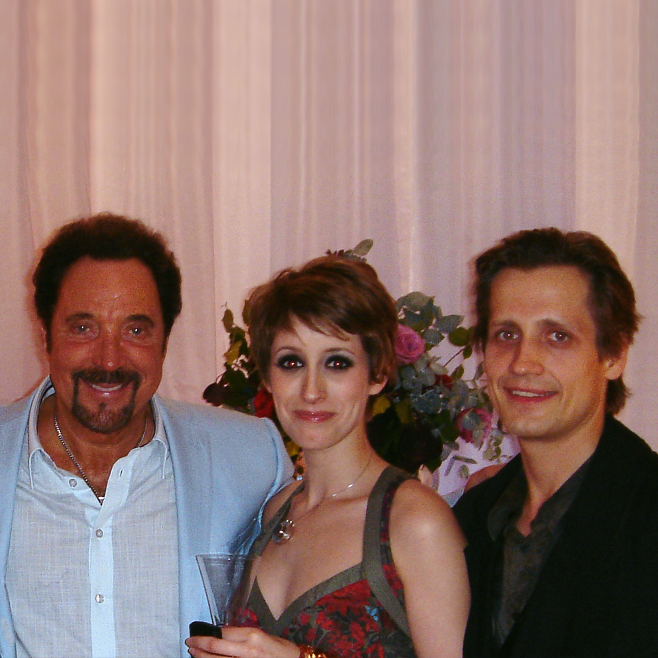 T. Edur with Tom Jones, Connie Fisher (Concert for Diana VIP party hosted by Princes William And Harry)