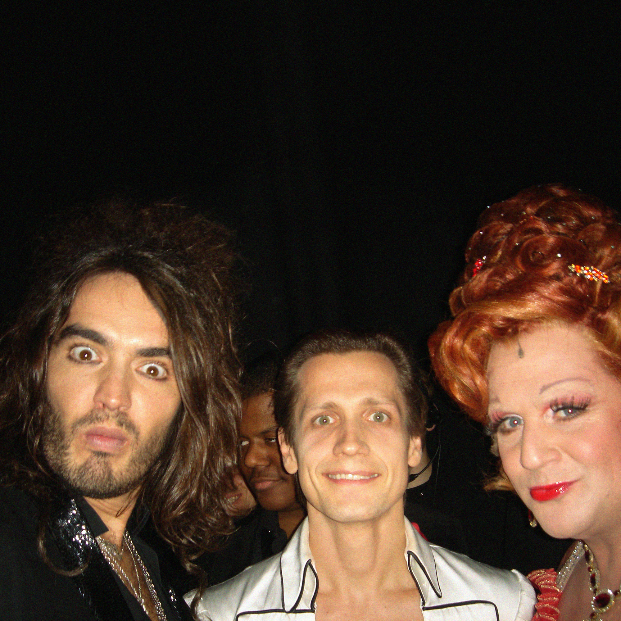 T. Edur with Russel Brand and Michael Ball