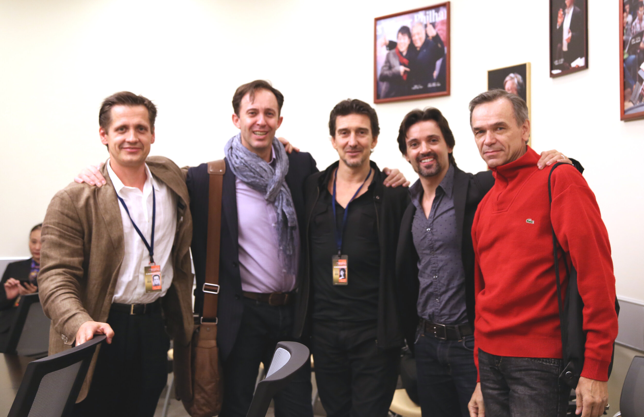 T. Edur with Dirk Badenhorst, Julio Bocca, Anjel Corrella, Viktor Barykin (Jury II at the Beijing Ballet Competition)