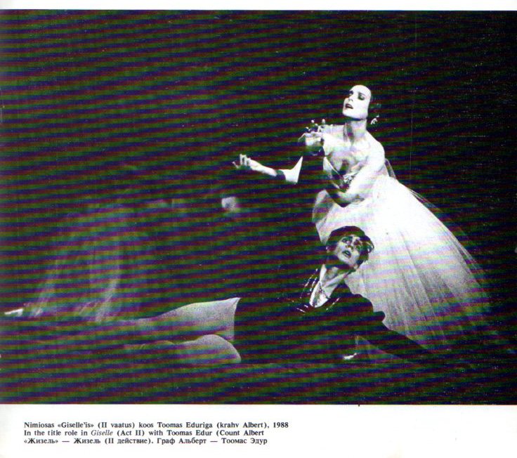 T. Edur and Kaie Kõrb "Giselle" Chor. Dolgushin 1988, Estonia