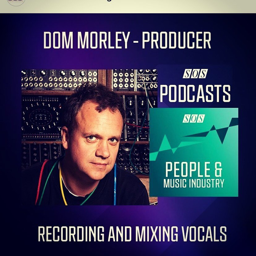 Dom from The Mix Consultancy was a guest on Sound On Sound&rsquo;s new podcast series. Hit the link in bio to hear him talk all about mixing vocals!