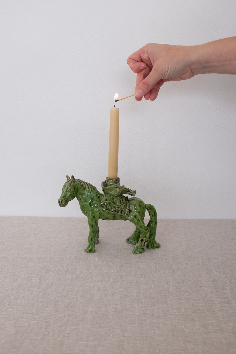 Horse Candle Holder by Lorraine Robbins