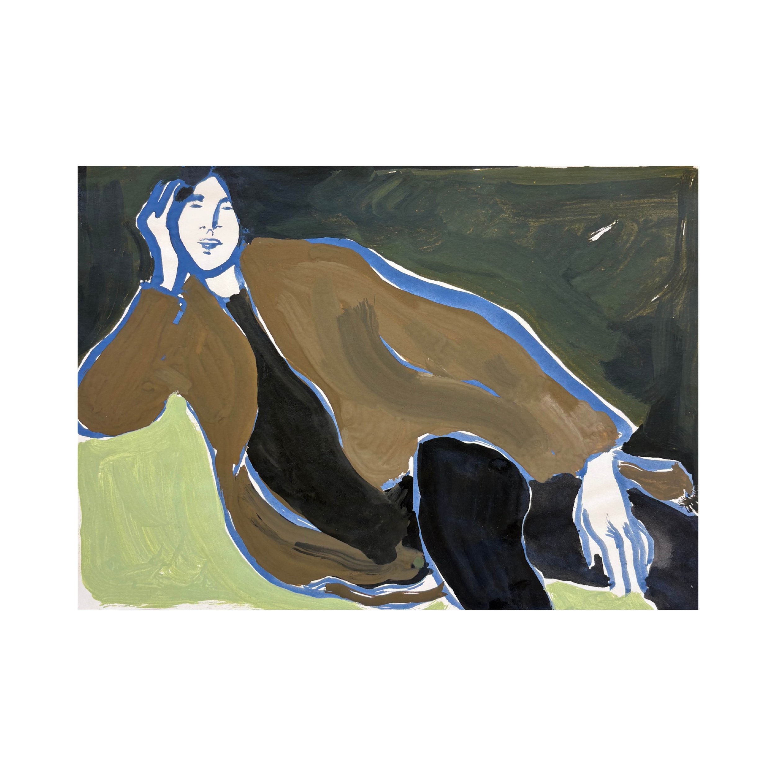 Figure in Brown Jacket by Rosie McGuinness