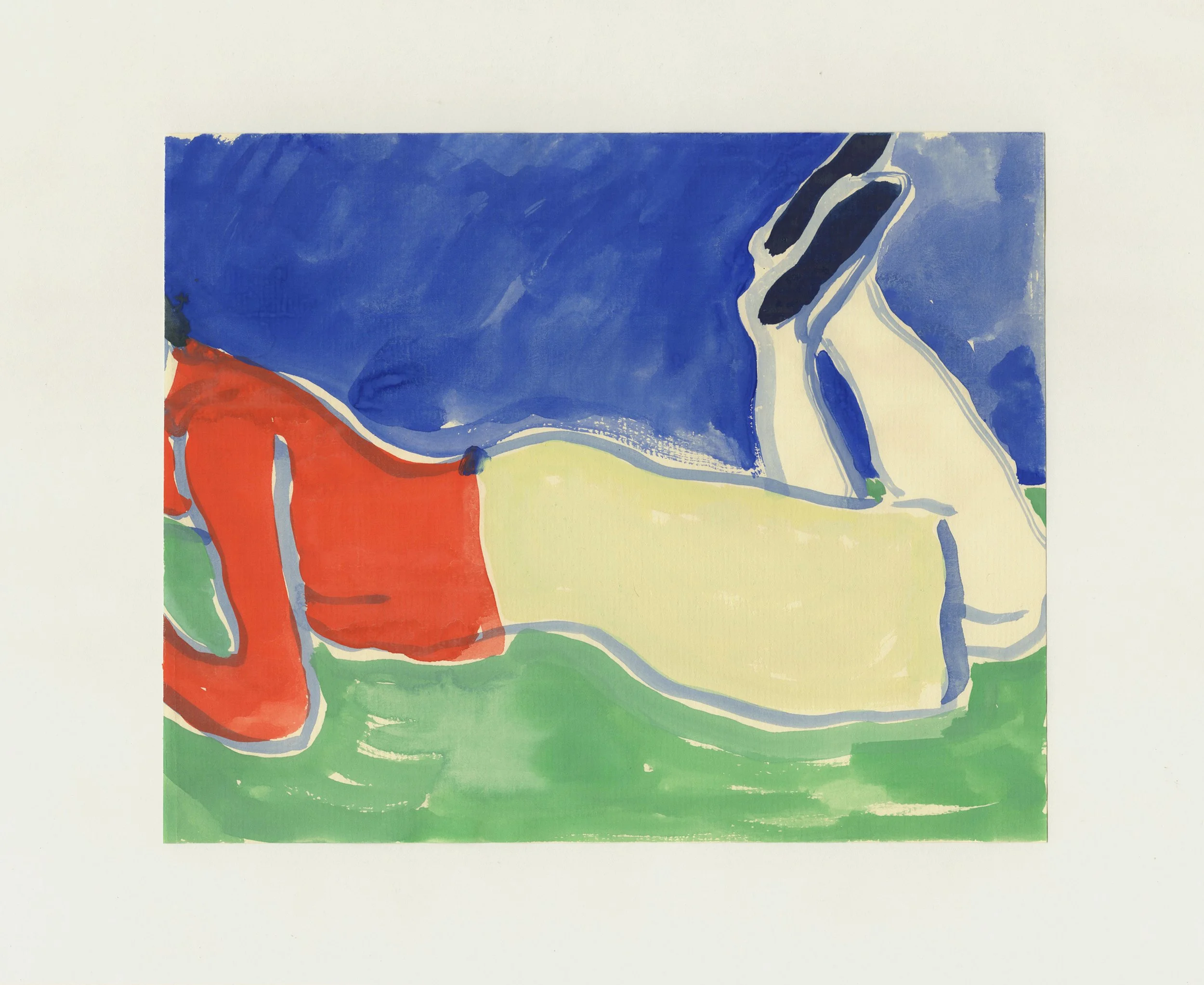 Figure Lying Down Outside by Rosie McGuinness