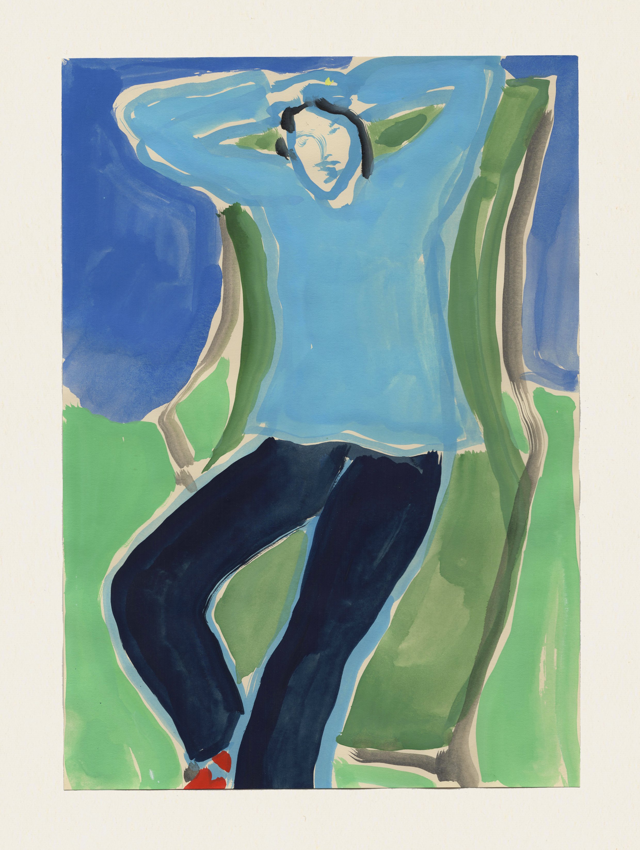 Figure in Garden Chair I by Rosie McGuinness
