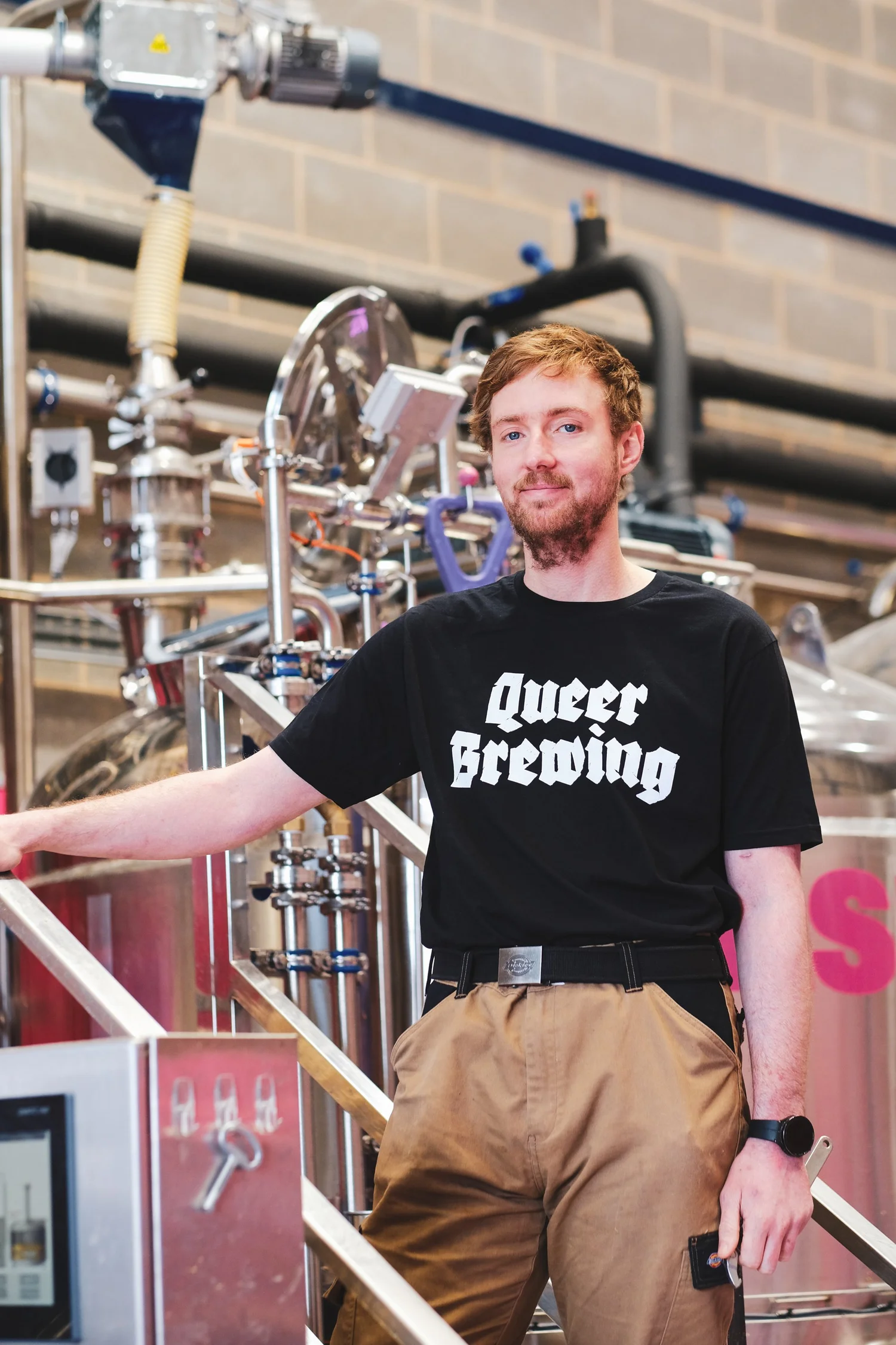 Queer Brewing Logo Black T-Shirt — Queer Brewing