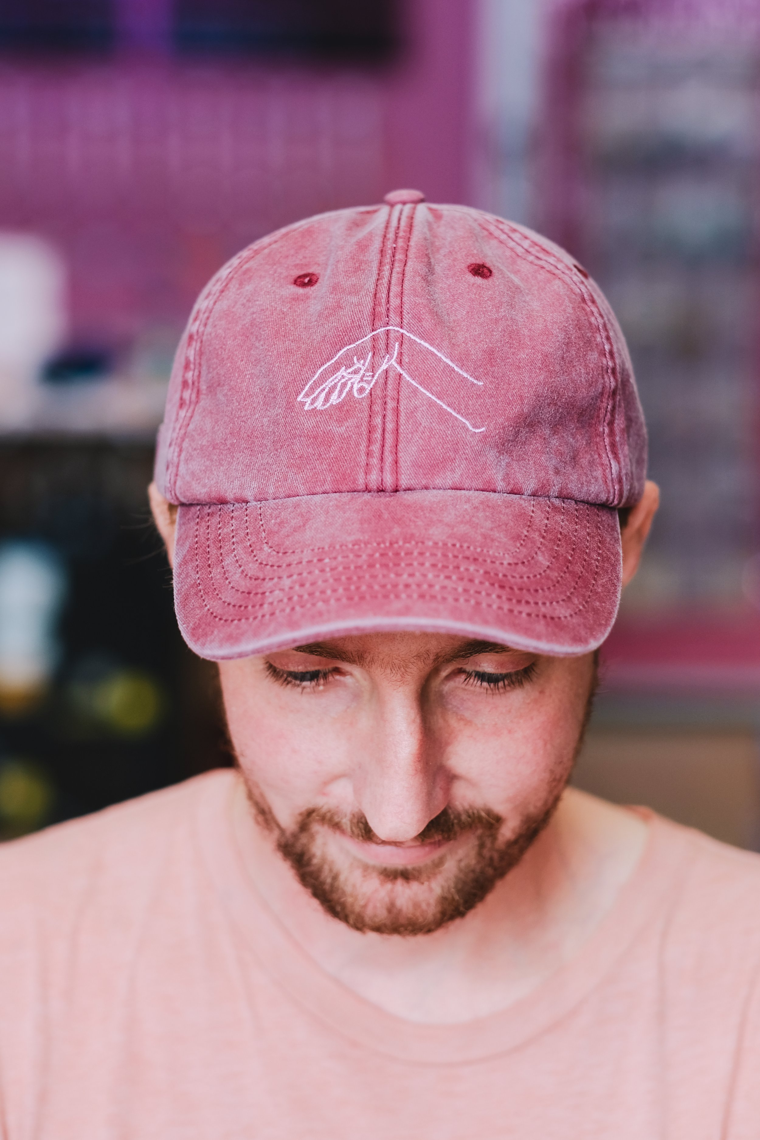 Dusky Red Limp Wrist Cap