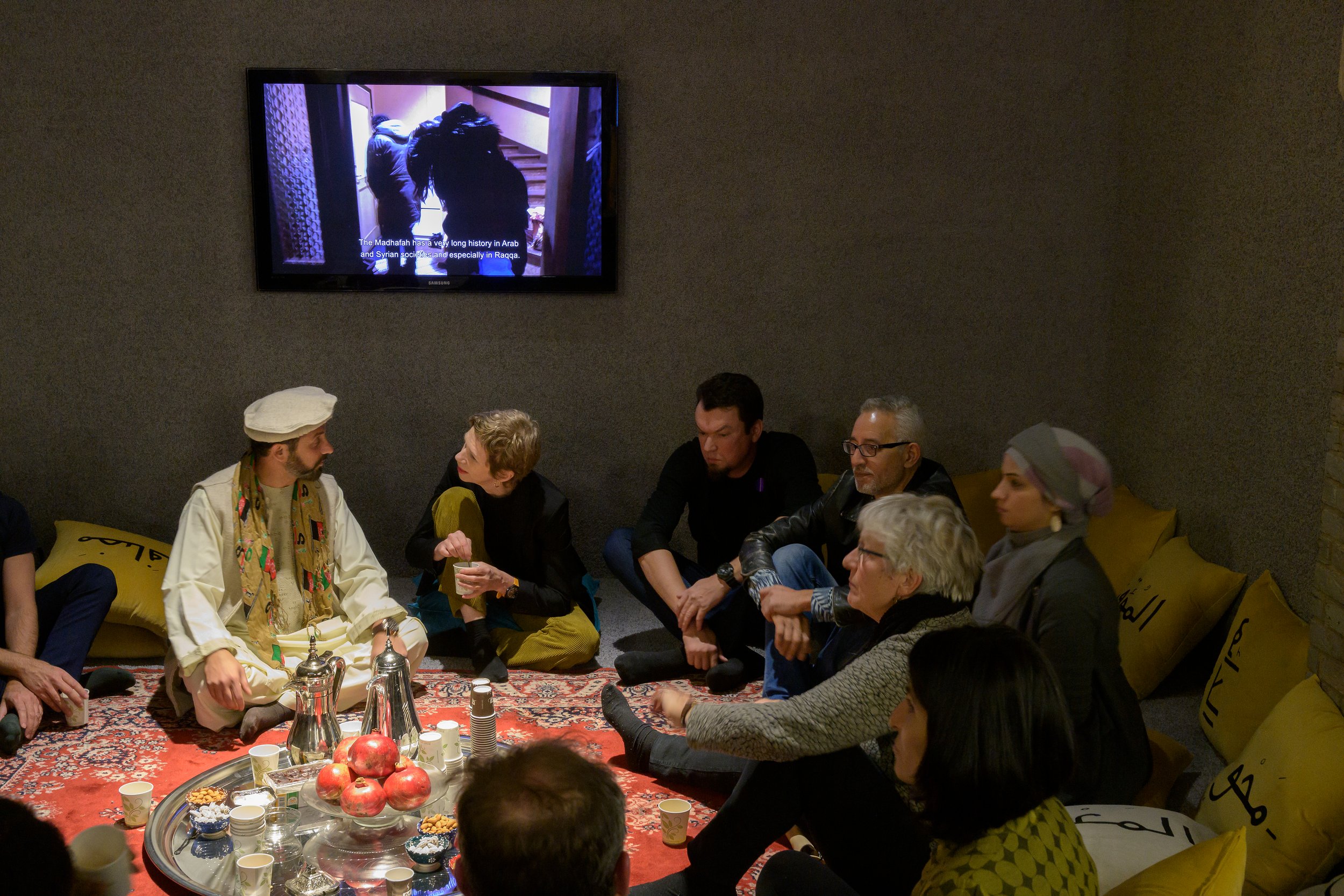 Al Madhafah-The Living Room at the Van Abbemuseum in Eindhoven. Photo: Peter Cox.