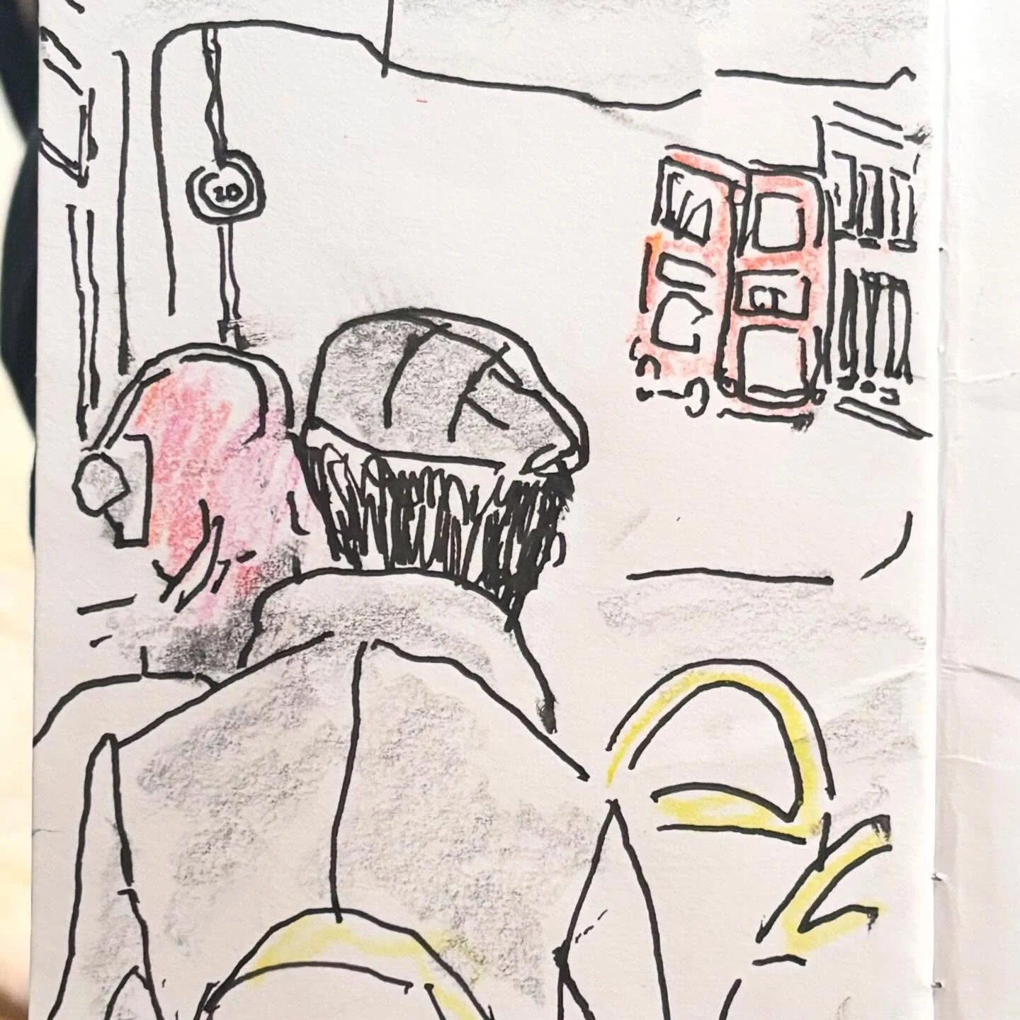 Bus into town 
.
#walktosee
#goodshipillo
#busjourney
#urbansketch
#londonlife