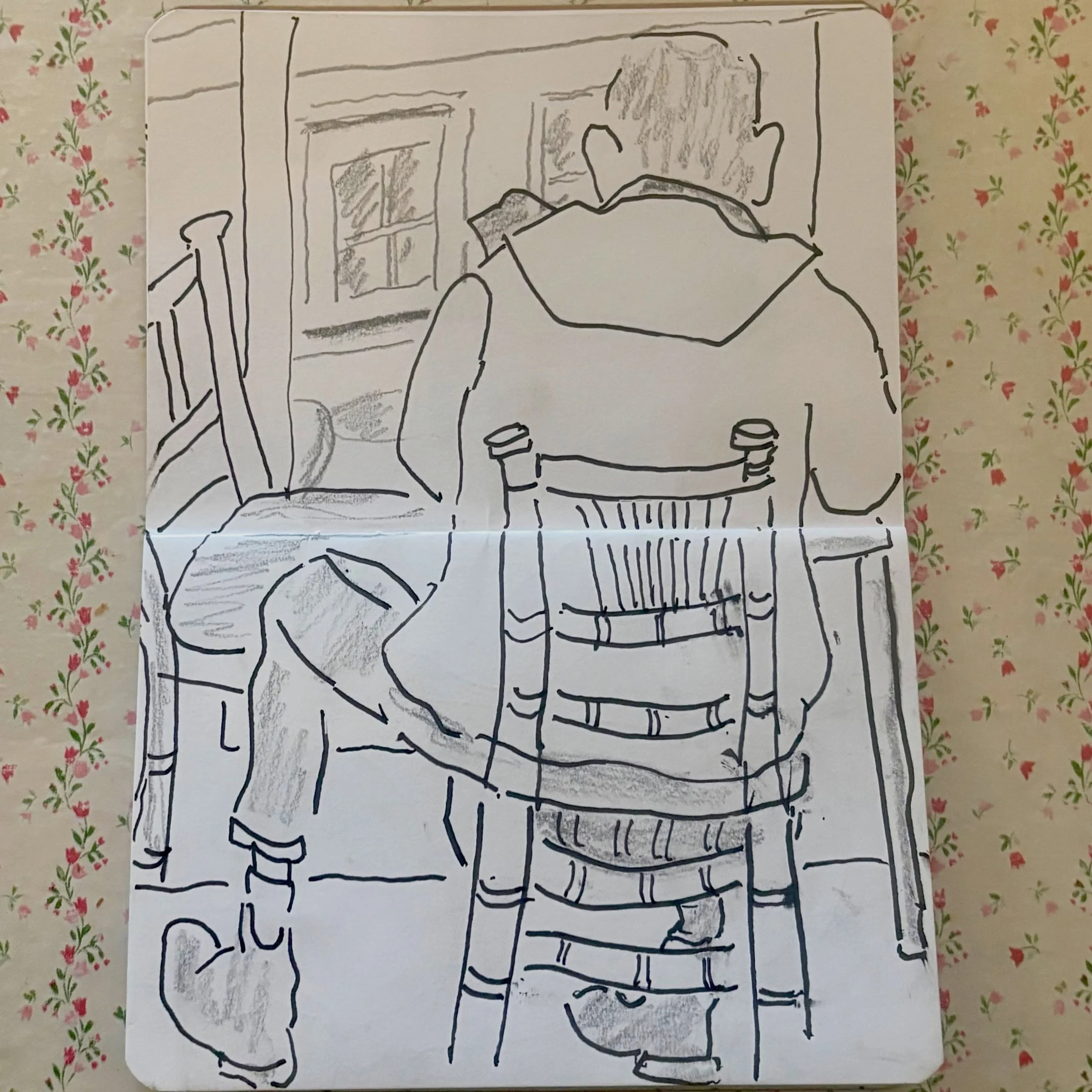 Coffee @maison_bertaux 
.
#peopledrawing #blackcoffee #sketchbook #walktosee #goodshipillo