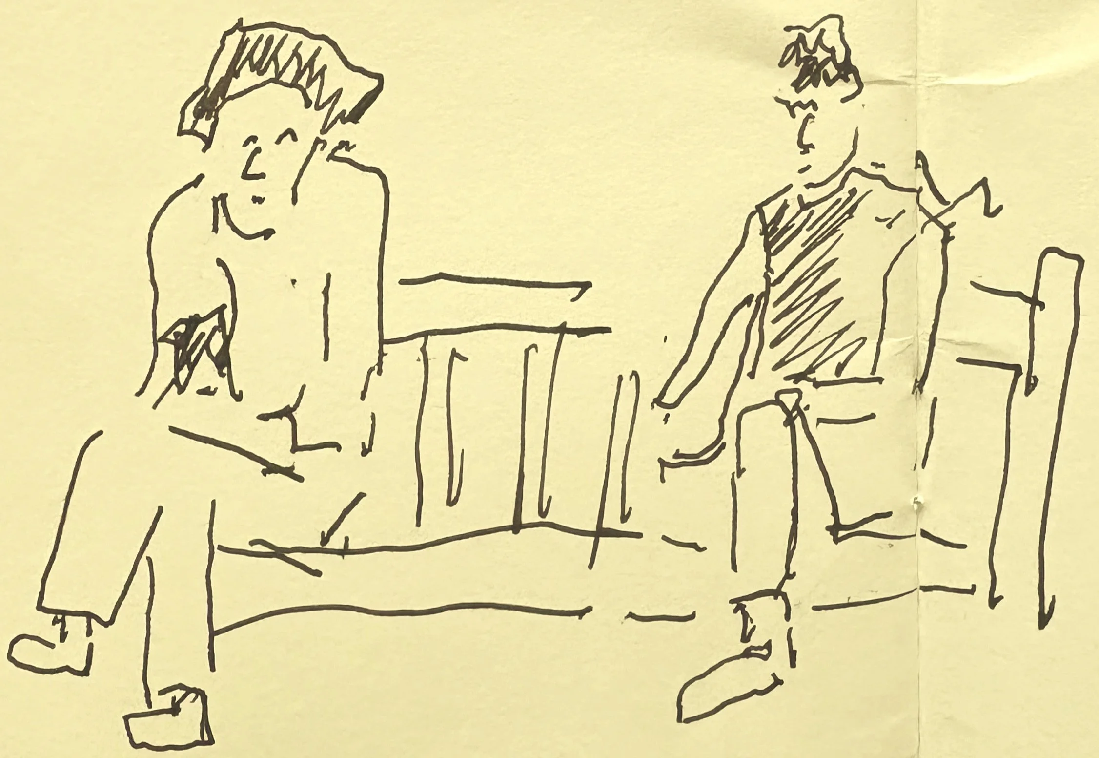 Sketchbook drawing illustrating the individual approach of homeopathy