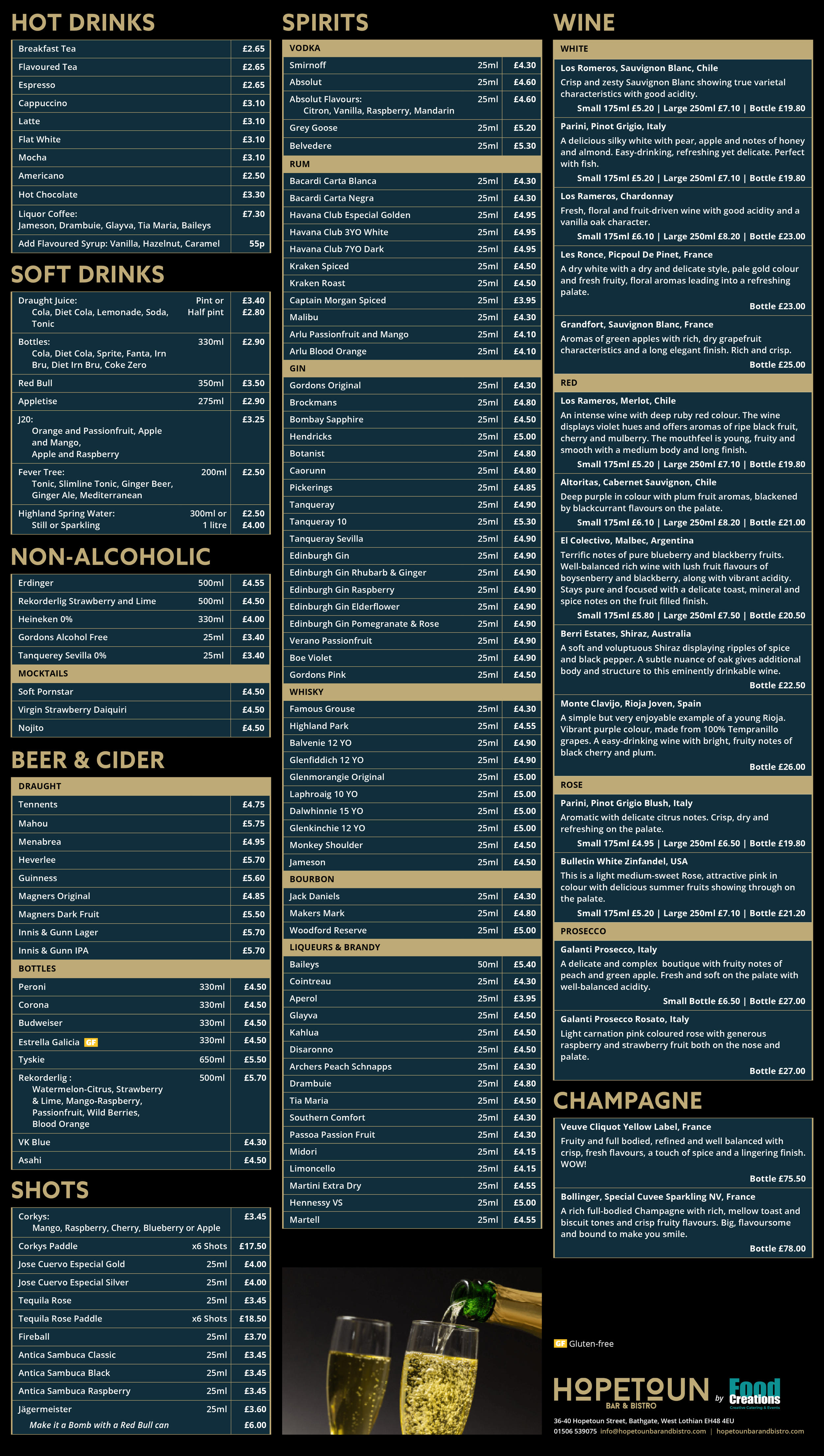 Hopetoun Bar and Bistro Drinks menu June 2025.png