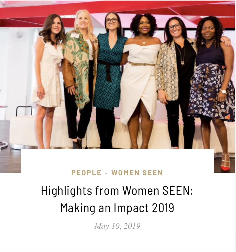 Highlights from Women SEEN: Making an Impact 2019