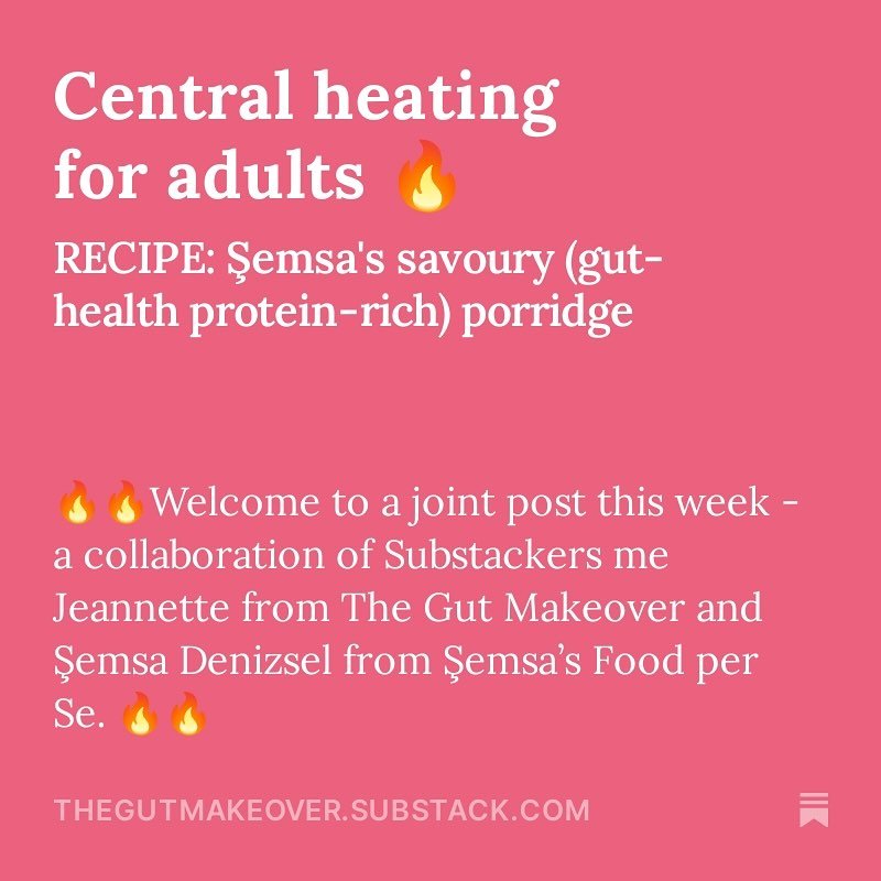 💪 It can be really hard to get 28g protein in a warm winter porridge breakfast AND feed your biome all the polyphenols and fibre it needs for your health.

💥So take a look at this genius savoury porridge designed by @semsadenizsel shared on our Sub