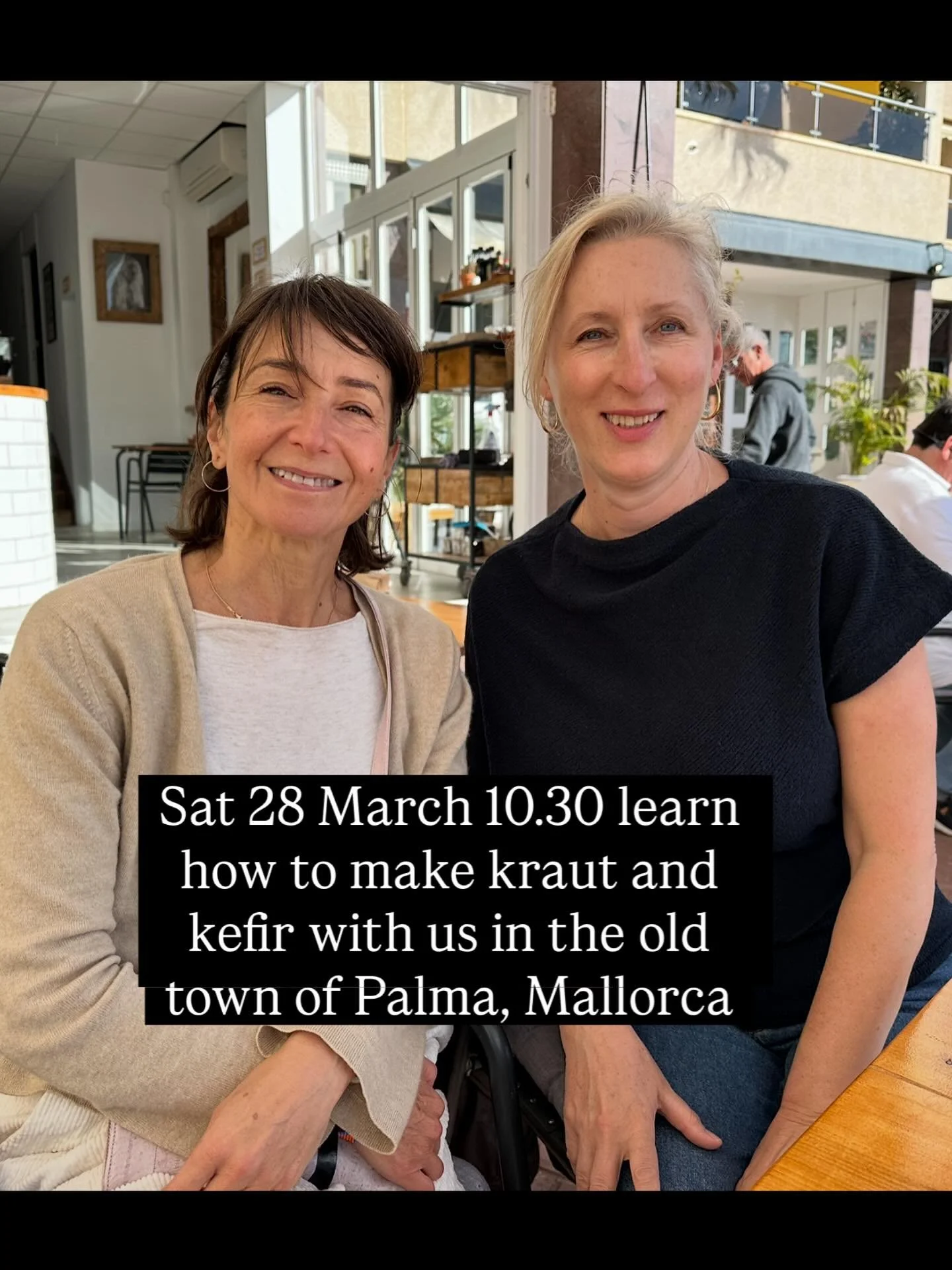Get two nutritionists for one!
Join us for a fun morning learning to make probiotic fermented foods for good gut health which sparks overall health!
Places limited. Just 35 euros per person. 
It&rsquo;ll be in Spanish and English in @wamallorca found