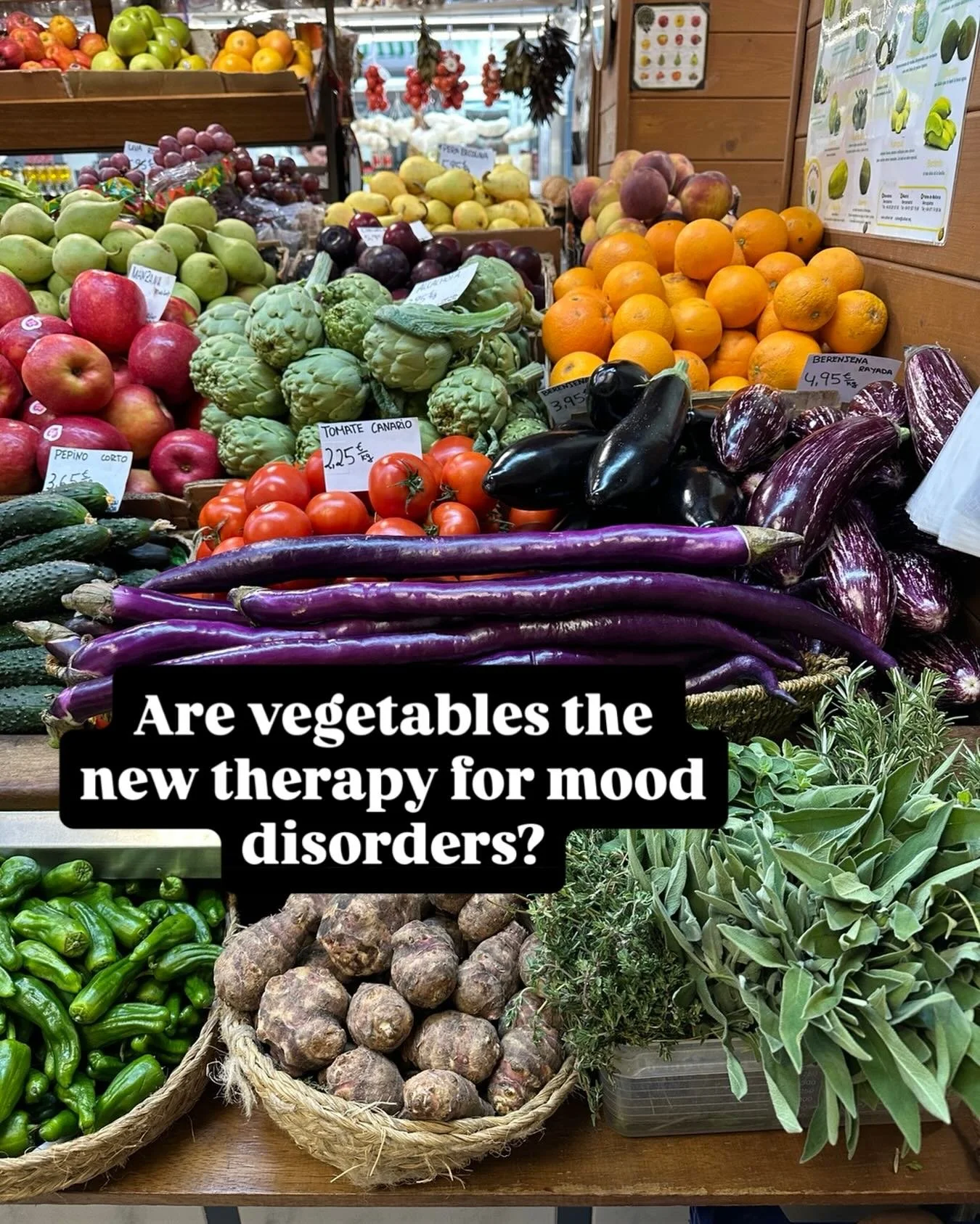 The science now firmly puts fibre/polyphenols and fermented foods as tools to support mental health. 
You can read all about it in full in today&rsquo;s Gut Makeover newsletter article. 
See via my web site.