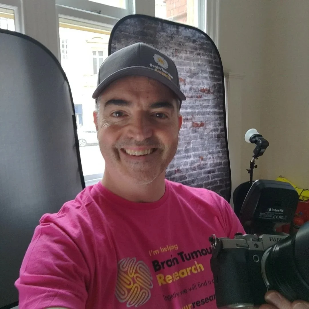 Photographer selfie before the fundraising headshot photoshoot begins