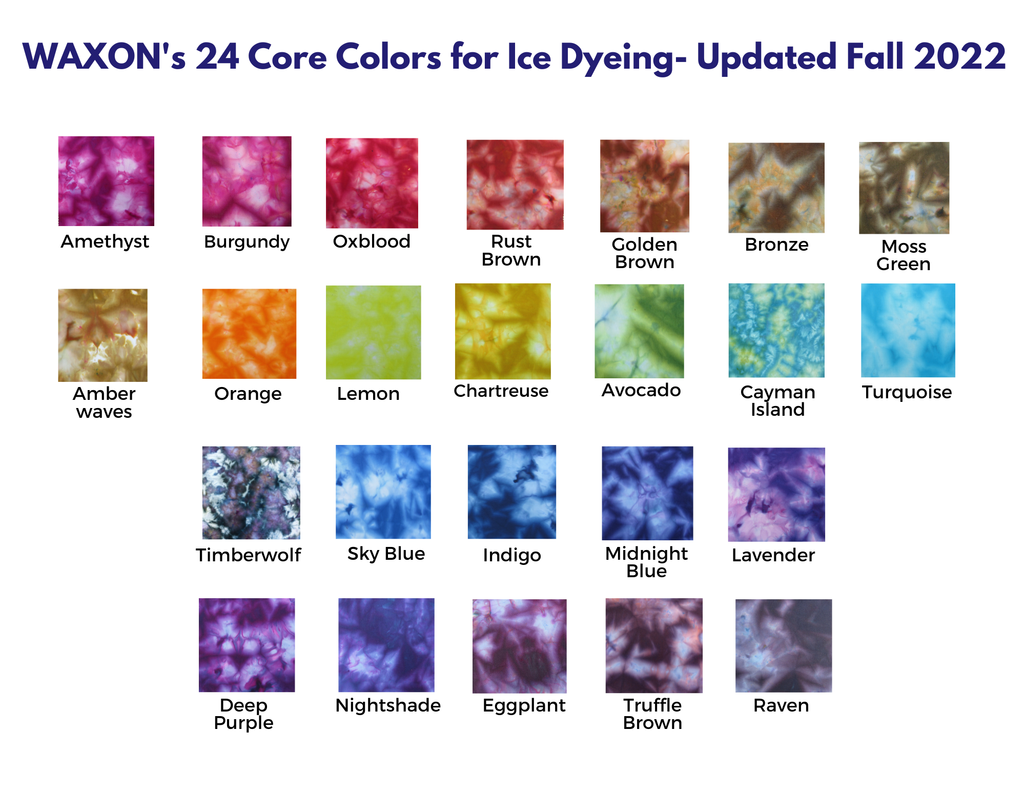 The Best Ice Dye Color Combinations for Procion Dyes — Waxon Batik