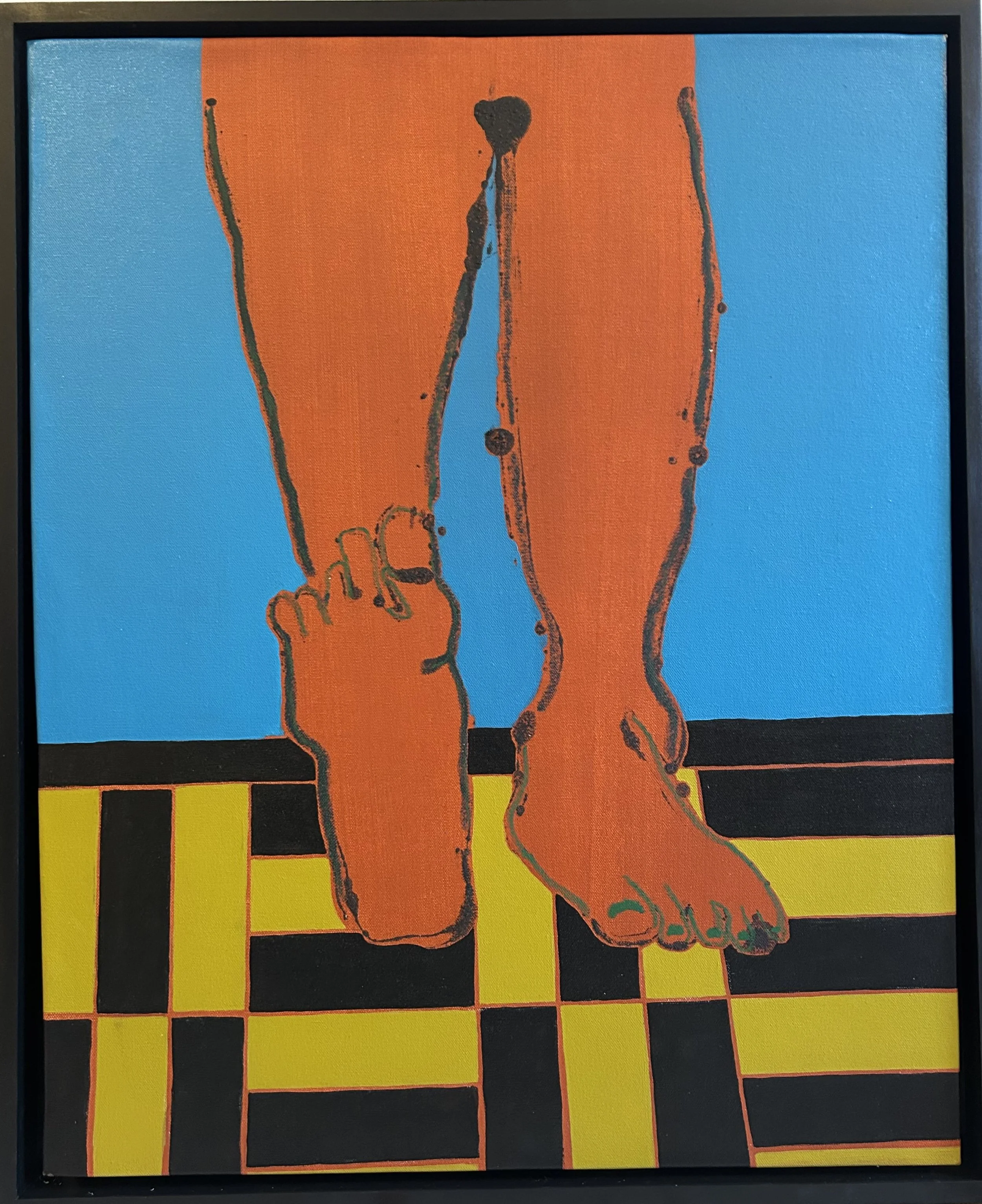 FLEX FEET, 23x29’’ FRAMED, 2025