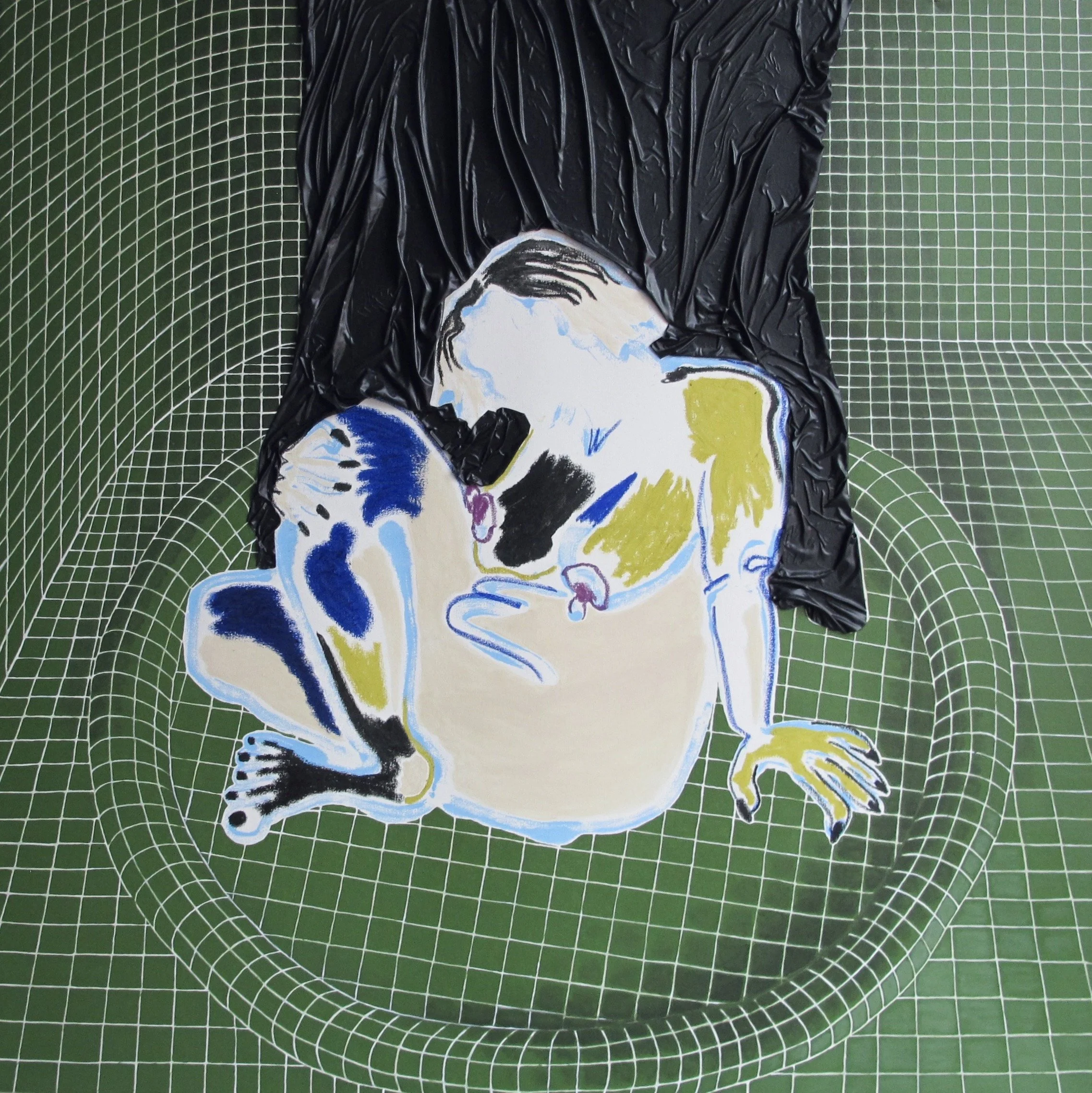THE SHOWER, 48x48’’, 2025