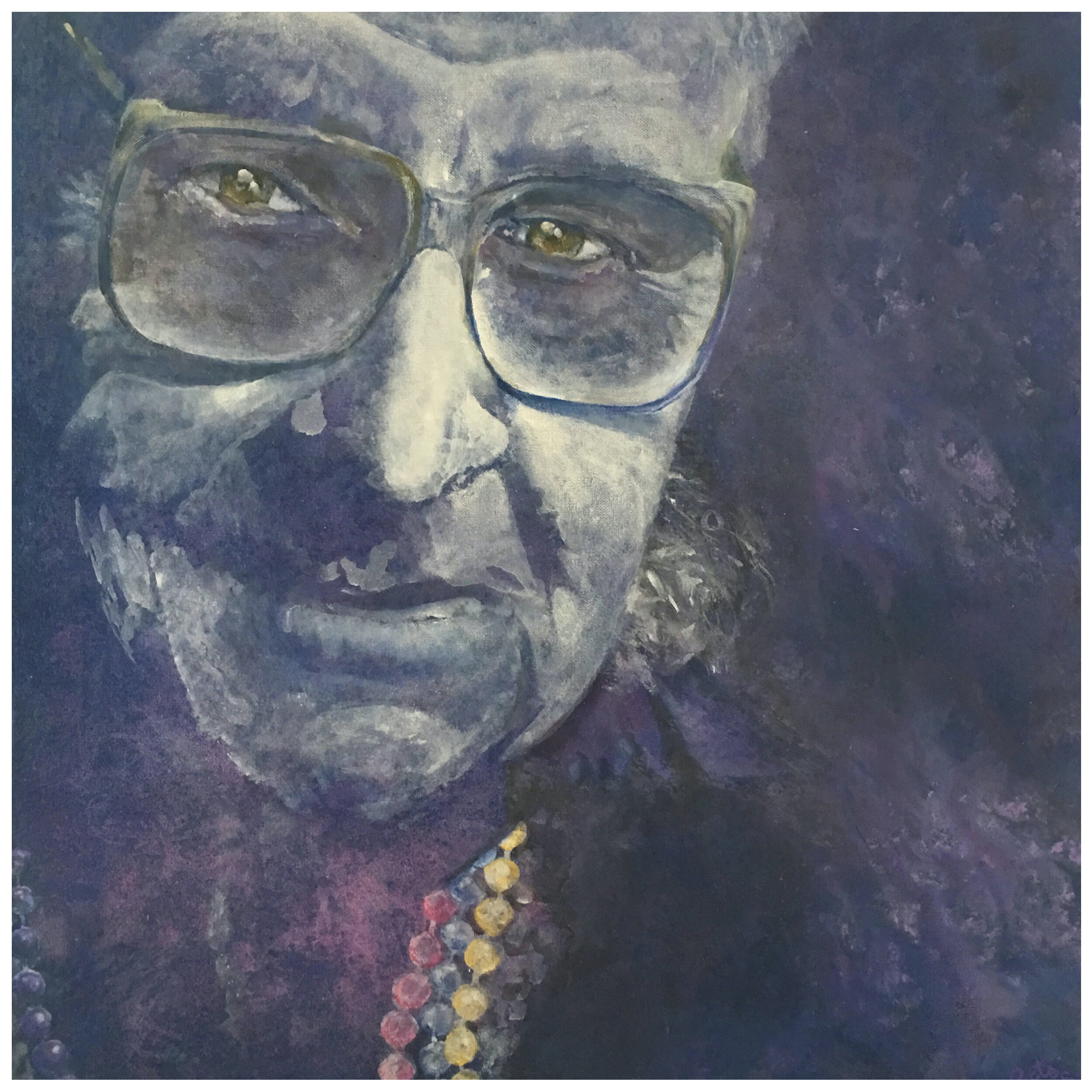 Free Radical (Harry Hay) • 20" x 20" • Acrylic • San Diego's LGBT Center Permanent Collection