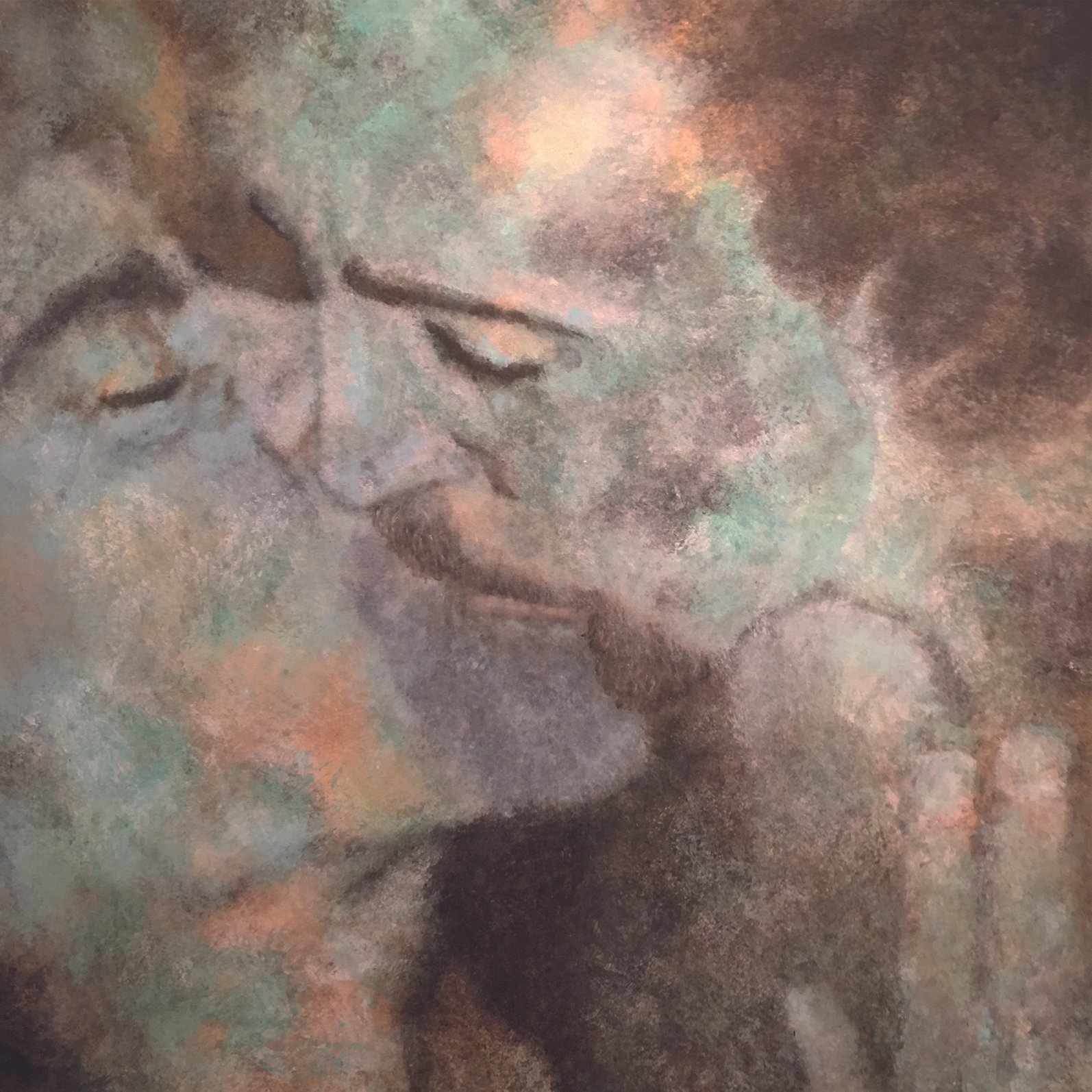 Lingering Kiss • 48" x 48" • Acrylic