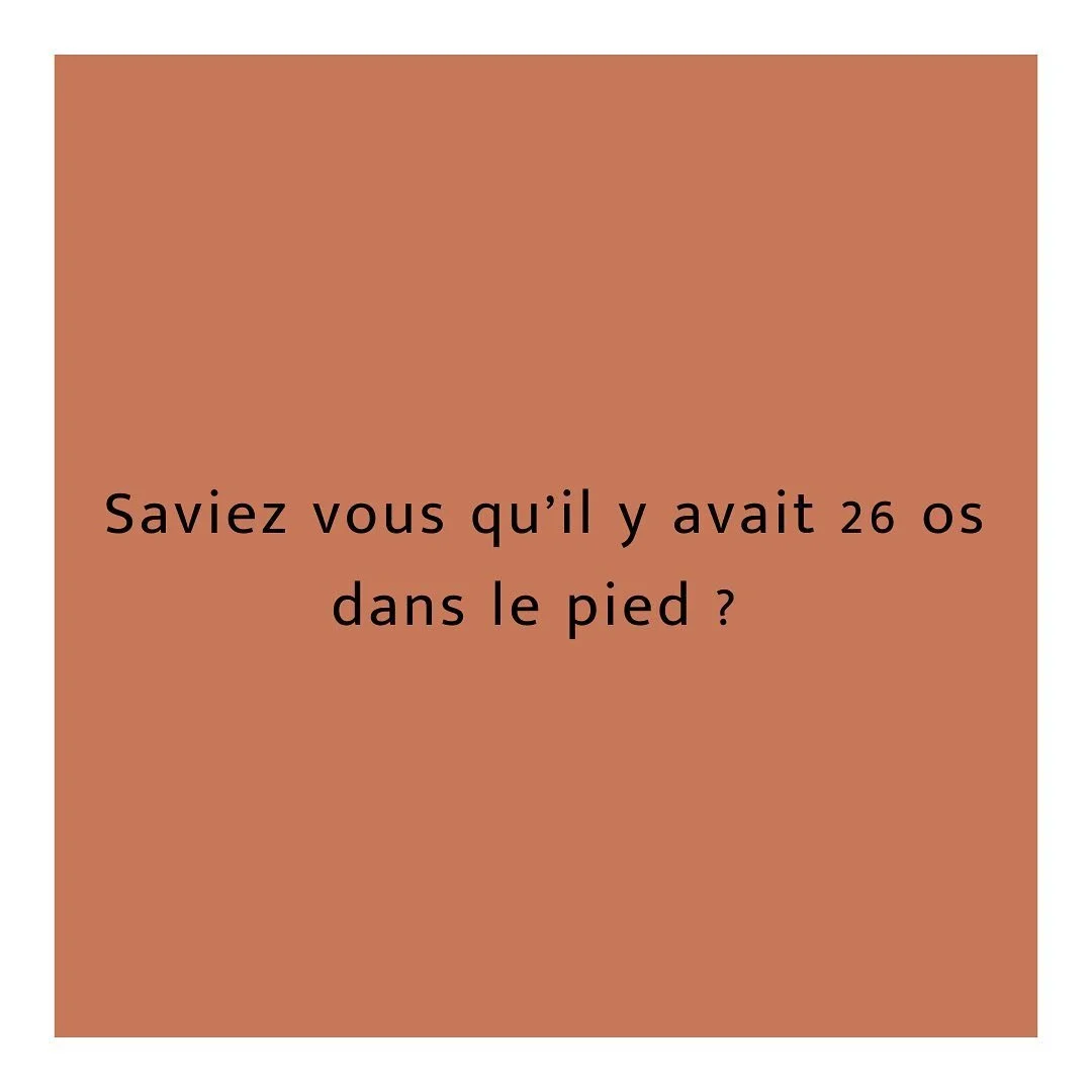 Le pied a 2️⃣ fonctions : l&rsquo;amortissement et la propulsion. 
Par ses fonctions, ses nombreuses articulations et ses attaches musculaires, le pied est propice &agrave; plusieurs blessures et impacter le corps a plusieurs endroits 🦶🚶
Nous y rev