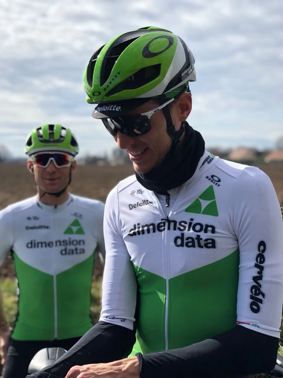 Johann and Jay at Paris Nice. 2018. Team Dimension Data