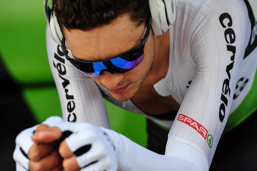 In the zone, warming up! 