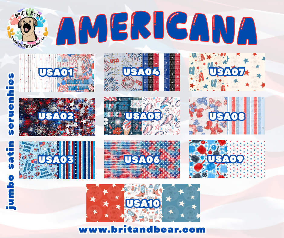 Americana | Scrunchie Duo