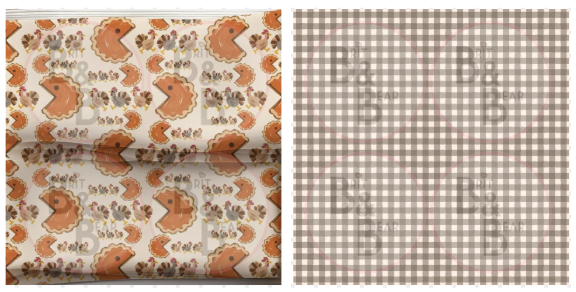 Plaid Pies Reversible Pet Bandanna