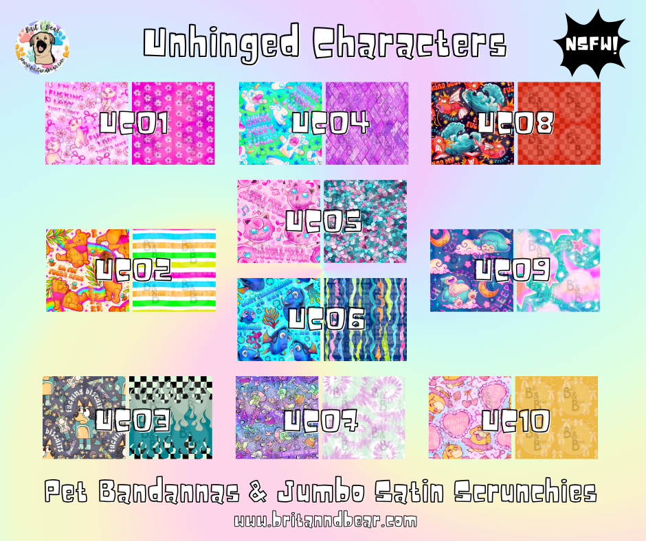 Unhinged Characters | Scrunchie Duo