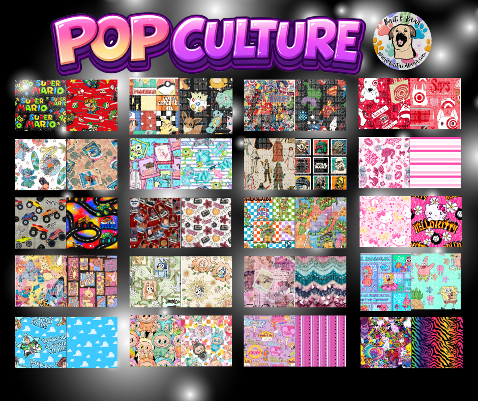 Pop Culture Scrunchie Duo