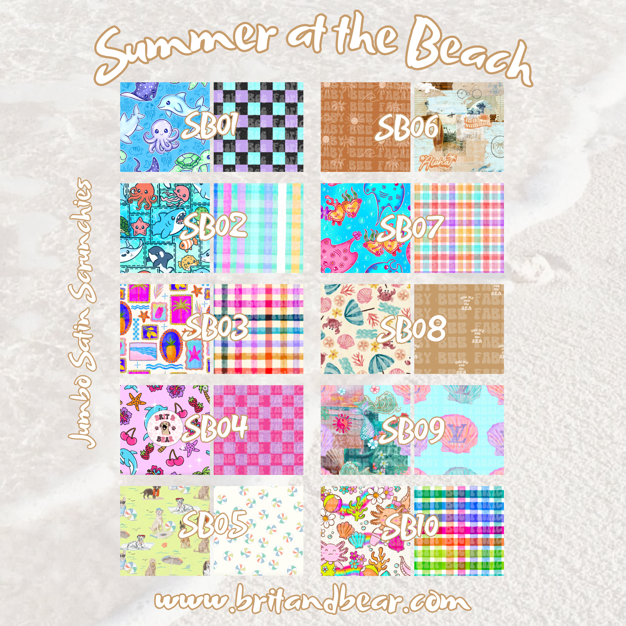 Summer at the Beach | Scrunchie Duo