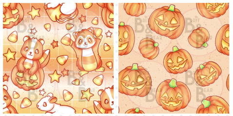 Jack O Lantern Friends Reversible Pet Bandanna