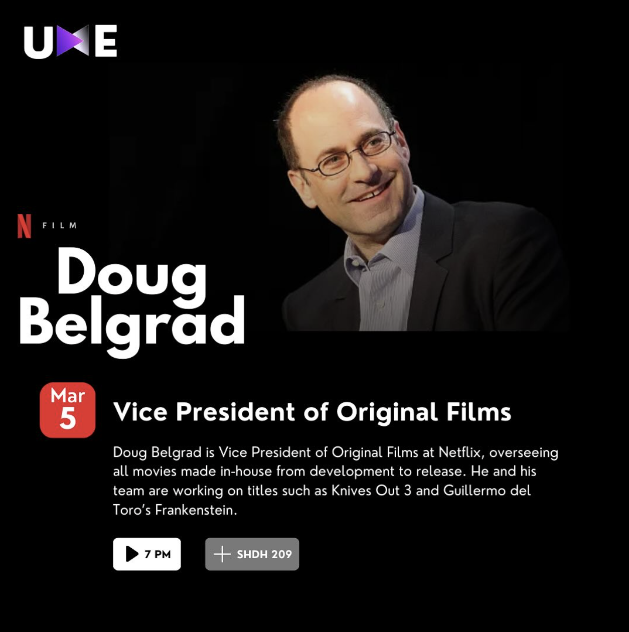 UME Speaker Series: Doug Belgrad