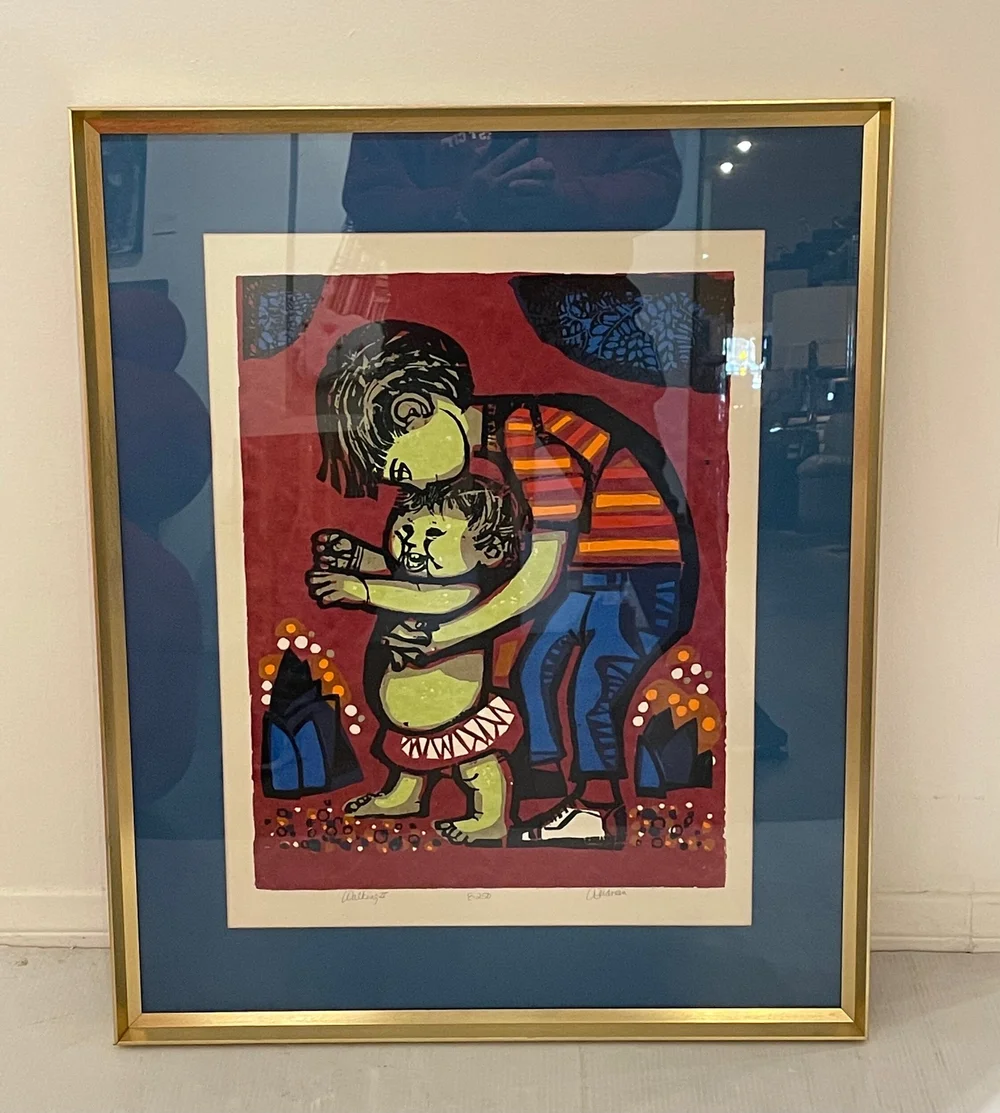 ​【希少】デヴィッド・ワイクマン David Weidman　サインあり David Weidman Signed and Numbered ED of 250 Silkscreen walking