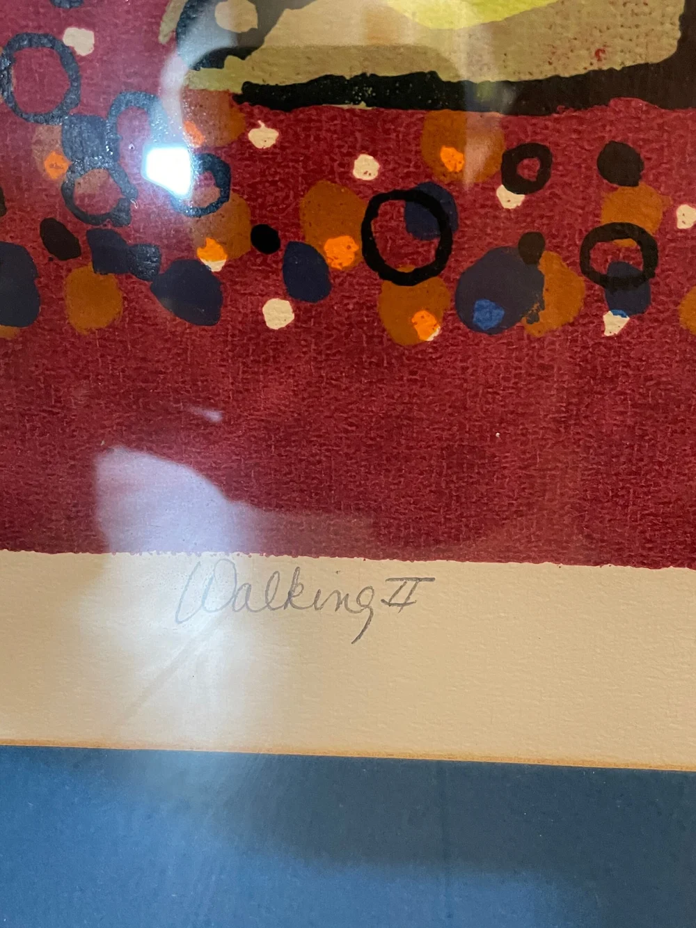 David Weidman Signed and Numbered ED of 250 Silkscreen walking